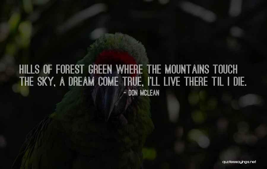 Dream To Touch The Sky Quotes By Don McLean Dream To Touch The Sky Quotes By Don McLean