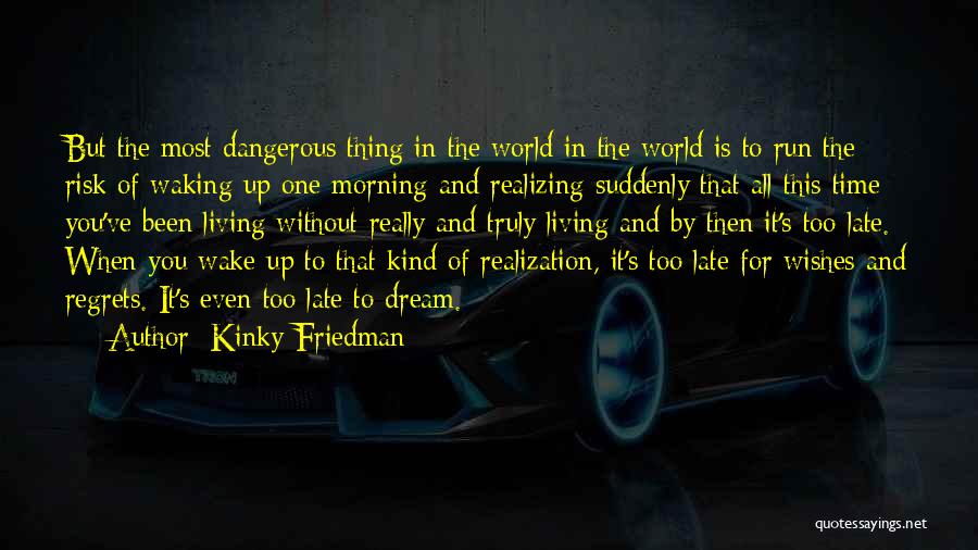 Dream Wake Up Quotes By Kinky Friedman