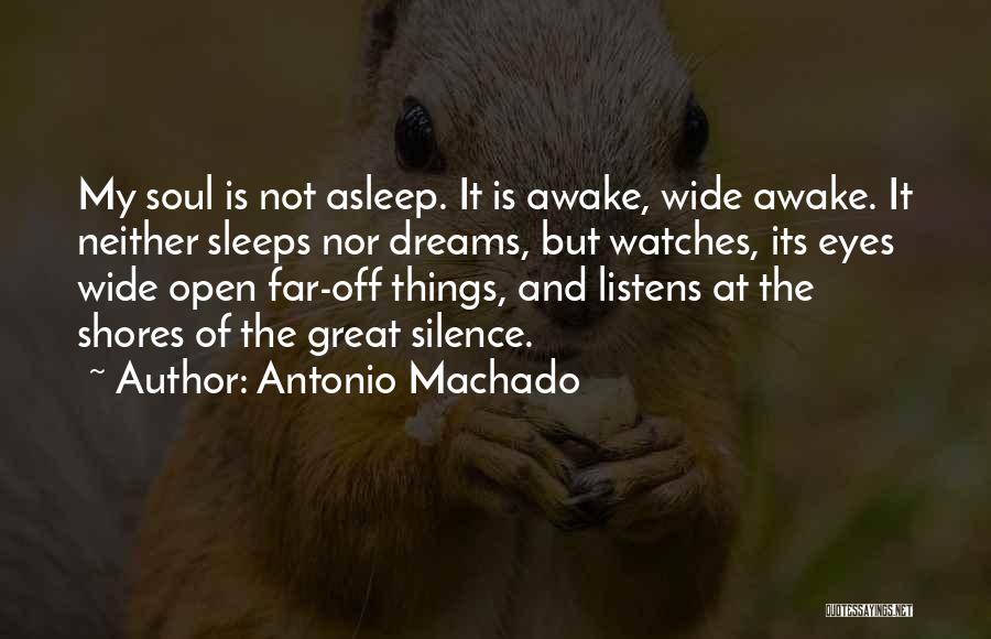 Dream With Your Eyes Open Quotes By Antonio Machado