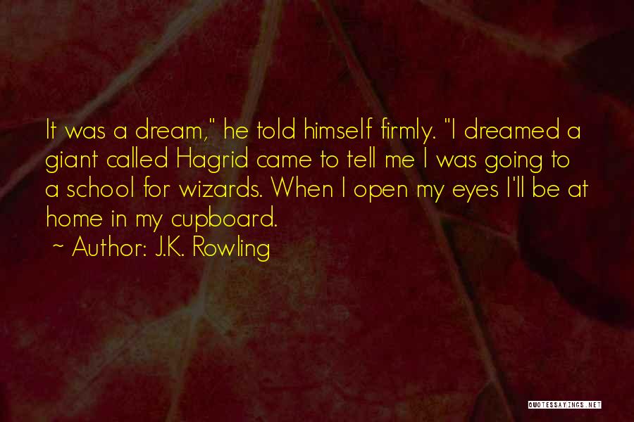 Dream With Your Eyes Open Quotes By J.K. Rowling