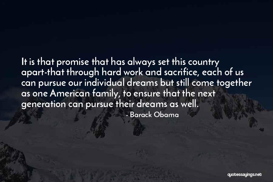 Dream Work Hard Quotes By Barack Obama