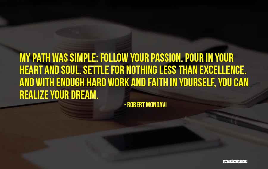 Dream Work Hard Quotes By Robert Mondavi