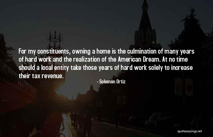 Dream Work Hard Quotes By Solomon Ortiz