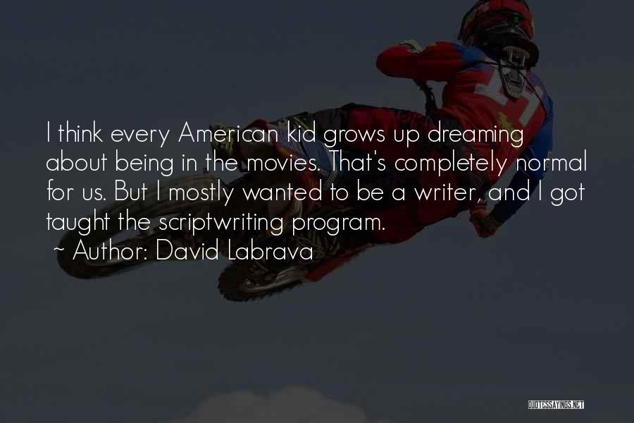 Dreaming About Someone Quotes By David Labrava