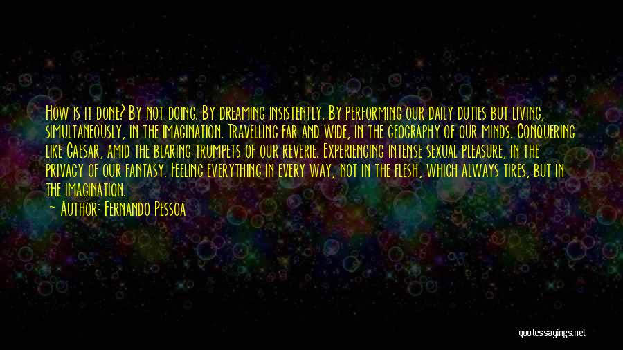 Dreaming And Doing Quotes By Fernando Pessoa