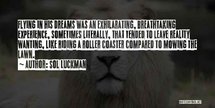 Dreaming And Flying Quotes By Sol Luckman