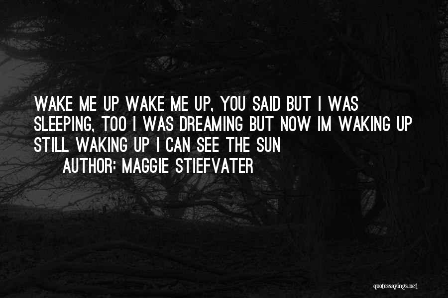 Dreaming And Waking Up Quotes By Maggie Stiefvater