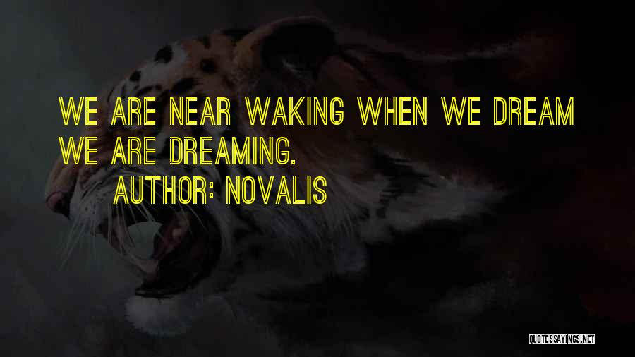 Dreaming And Waking Up Quotes By Novalis