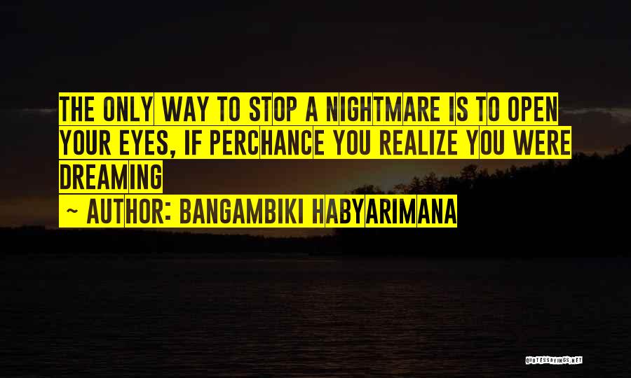 Dreaming Big Things Quotes By Bangambiki Habyarimana