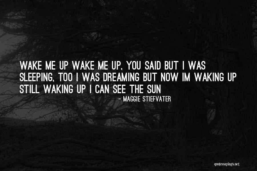 Dreaming In Your Sleep Quotes By Maggie Stiefvater