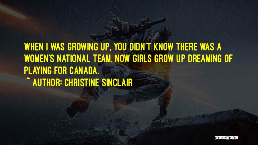Dreaming Of You Quotes By Christine Sinclair