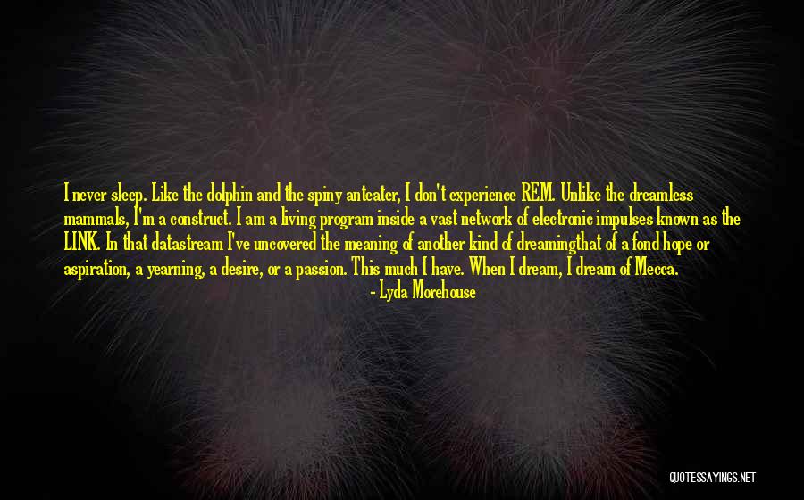 Dreaming Sleep Quotes By Lyda Morehouse