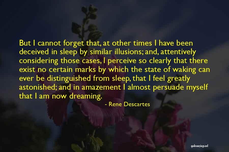 Dreaming Sleep Quotes By Rene Descartes