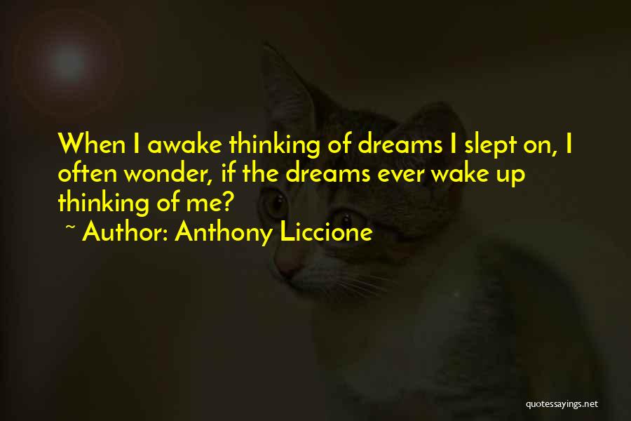 Dreaming While Awake Quotes By Anthony Liccione