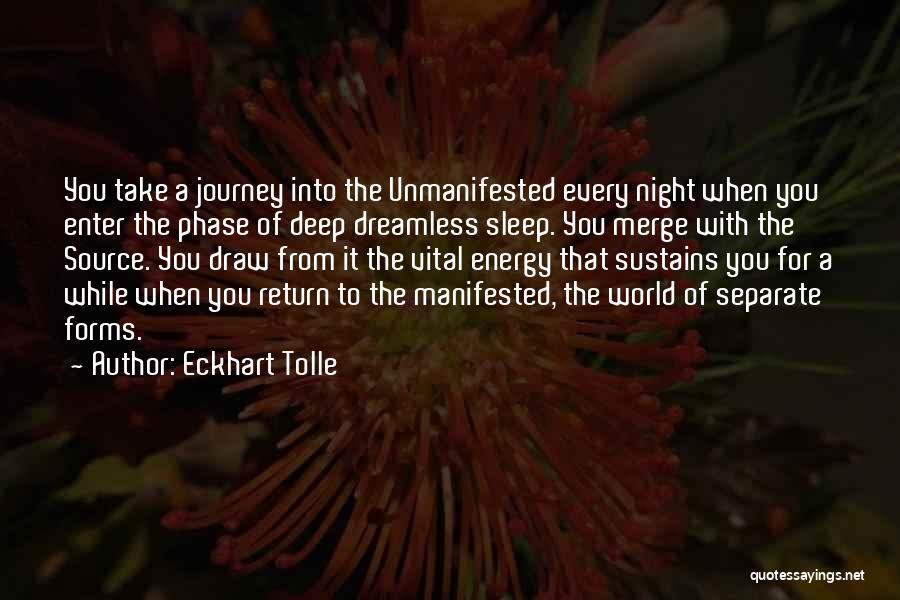 Dreamless Night Quotes By Eckhart Tolle