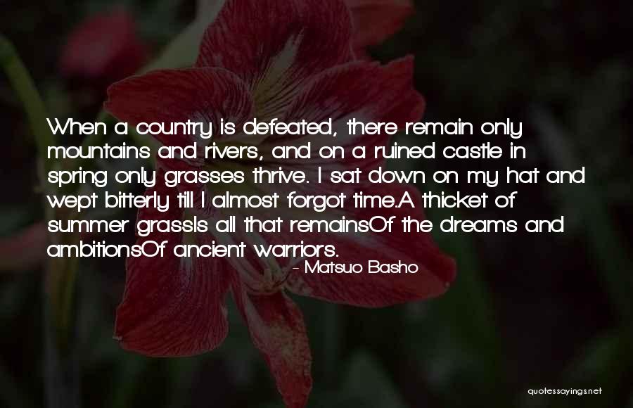 Dreams And Ambitions Quotes By Matsuo Basho Dreams And Ambitions Quotes By Matsuo Basho