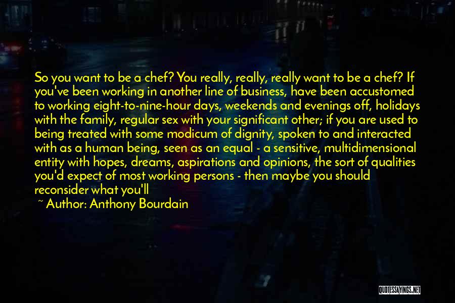 Dreams And Aspirations Quotes By Anthony Bourdain