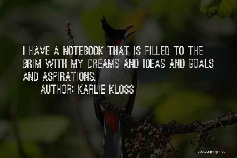 Dreams And Aspirations Quotes By Karlie Kloss