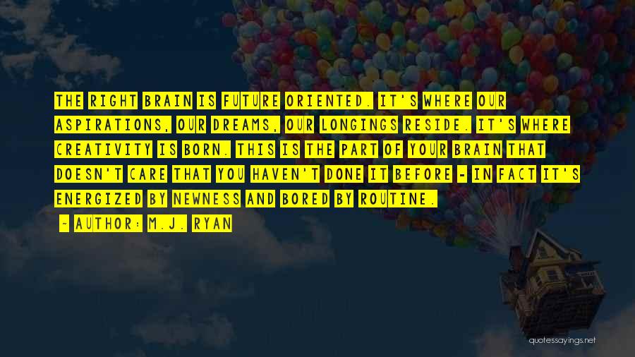 Dreams And Aspirations Quotes By M.J. Ryan