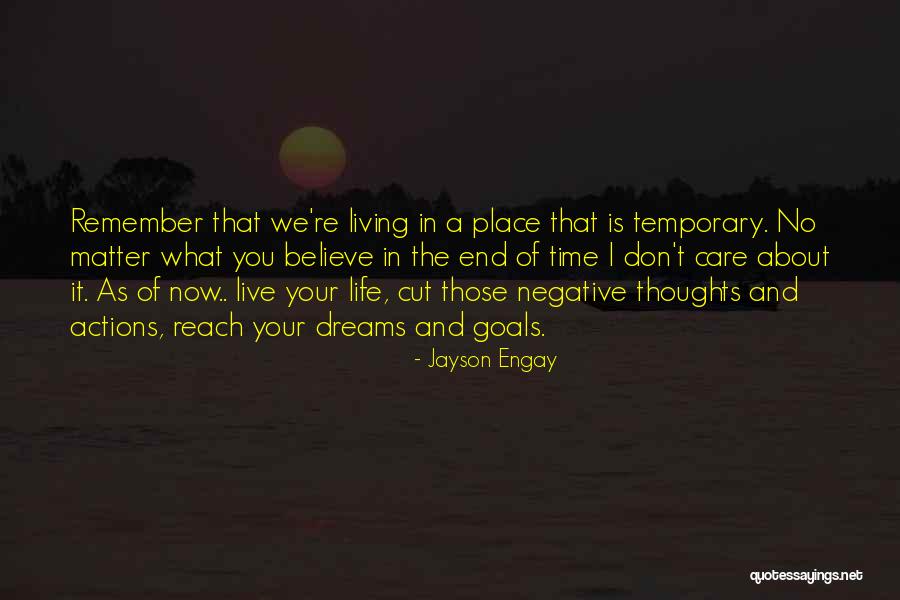 Dreams And Goals In Life Quotes By Jayson Engay