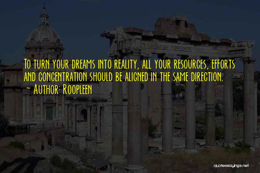 Dreams And Goals In Life Quotes By Roopleen