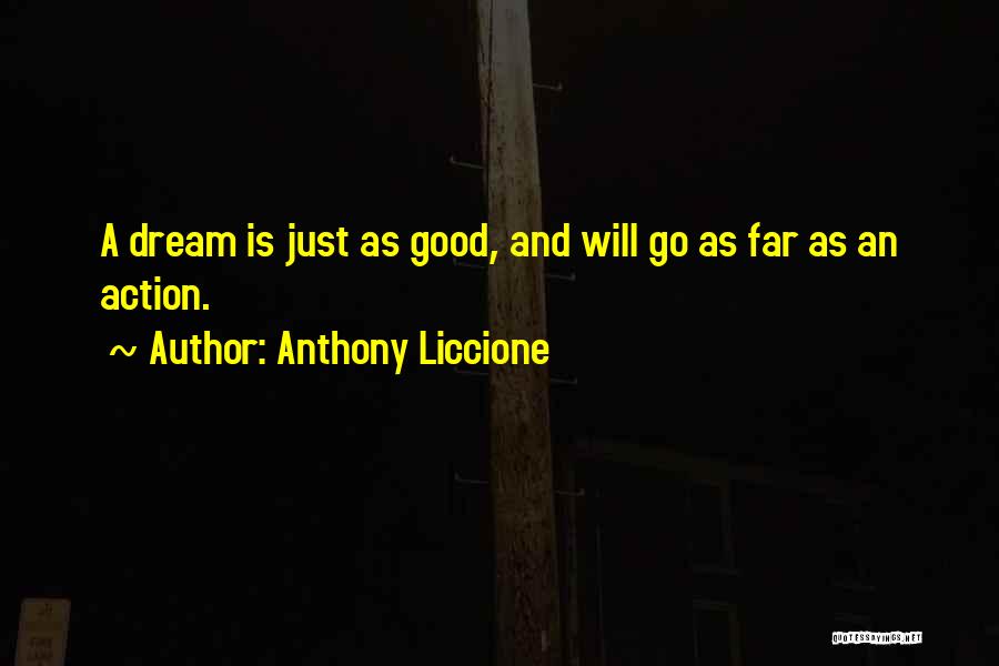 Dreams And Goals Quotes By Anthony Liccione