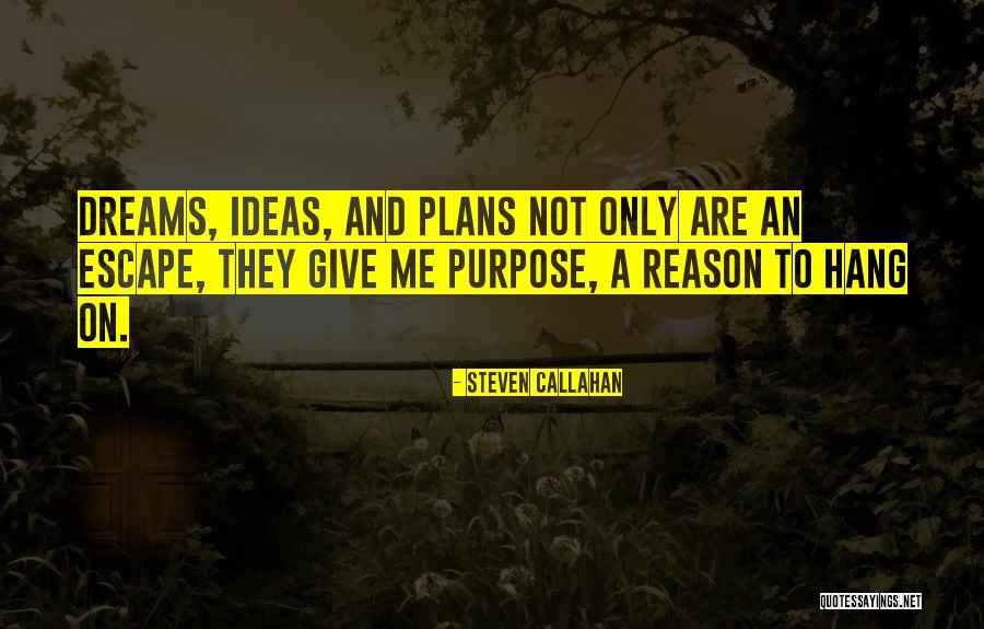 Dreams And Purpose Quotes By Steven Callahan Dreams And Purpose Quotes By Steven Callahan