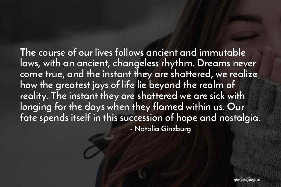 Dreams And Reality Quotes By Natalia Ginzburg