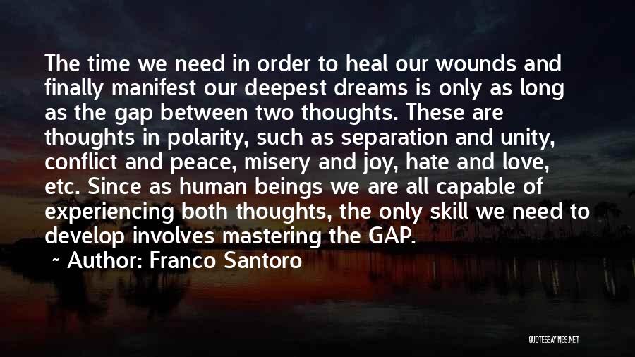 Dreams And Thoughts Quotes By Franco Santoro