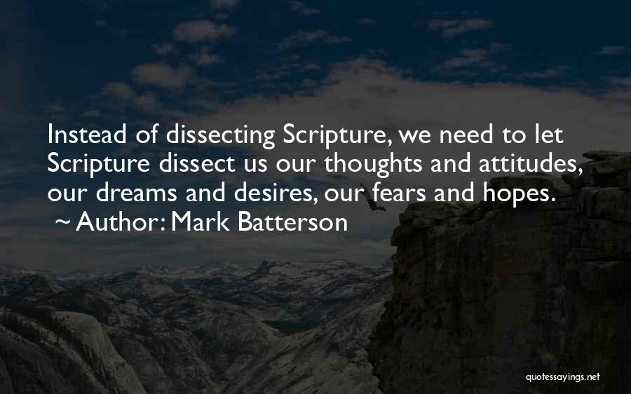 Dreams And Thoughts Quotes By Mark Batterson