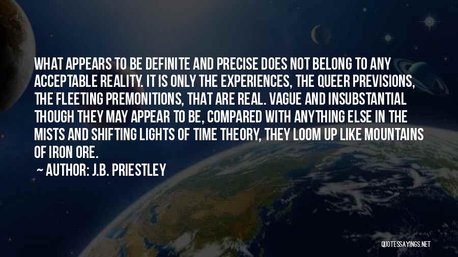 Dreams Are Not Reality Quotes By J.B. Priestley