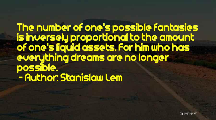 Dreams Are Possible Quotes By Stanislaw Lem