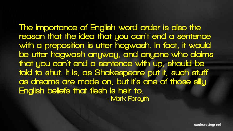 Dreams By Shakespeare Quotes By Mark Forsyth Dreams By Shakespeare Quotes By Mark Forsyth