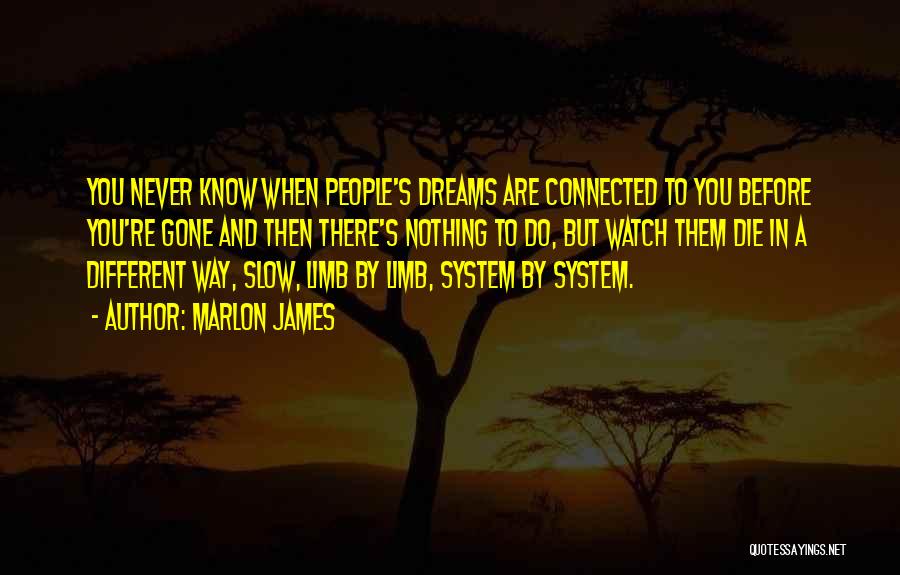 Dreams Come Slow Quotes By Marlon James