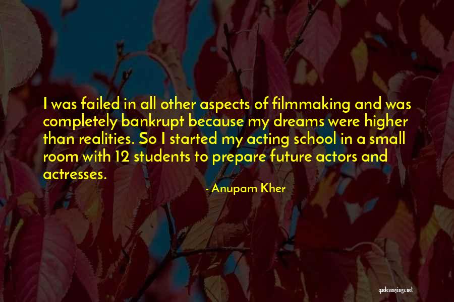 Dreams Dreams When We Had Just Started Quotes By Anupam Kher Dreams Dreams When We Had Just Started Quotes By Anupam Kher