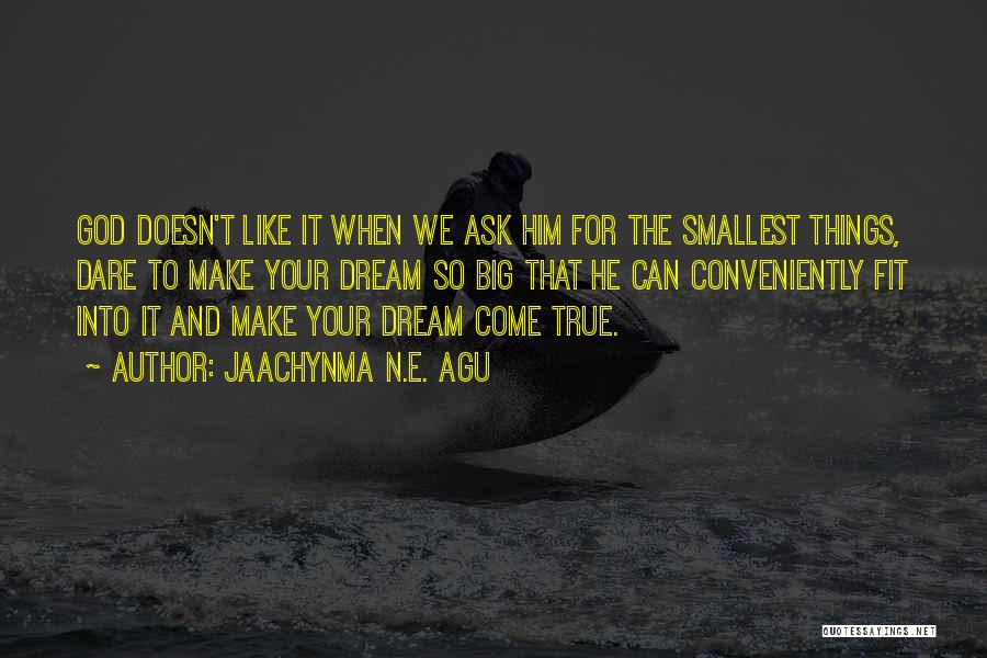 Dreams Fulfilling Quotes By Jaachynma N.E. Agu