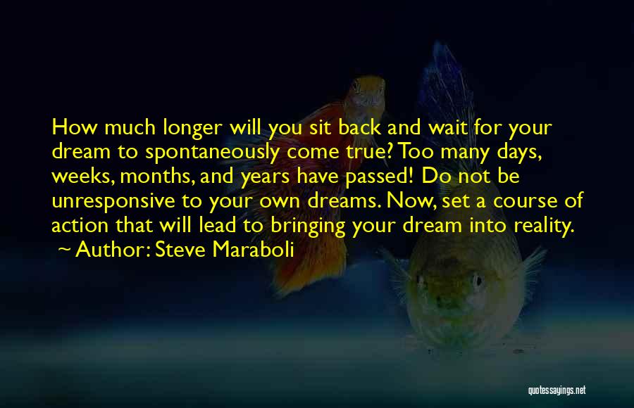 Dreams Into Reality Quotes By Steve Maraboli