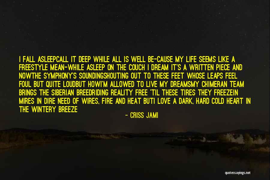 Dreams Life And Love Quotes By Criss Jami