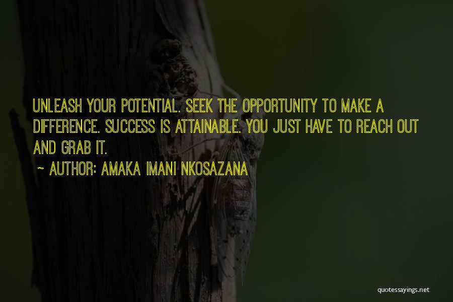 Dreams To Success Quotes By Amaka Imani Nkosazana