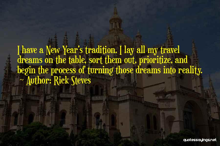 Dreams Turning Into Reality Quotes By Rick Steves