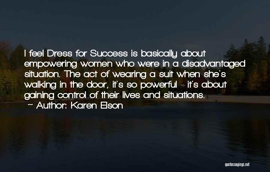 Dress For Success Quotes By Karen Elson