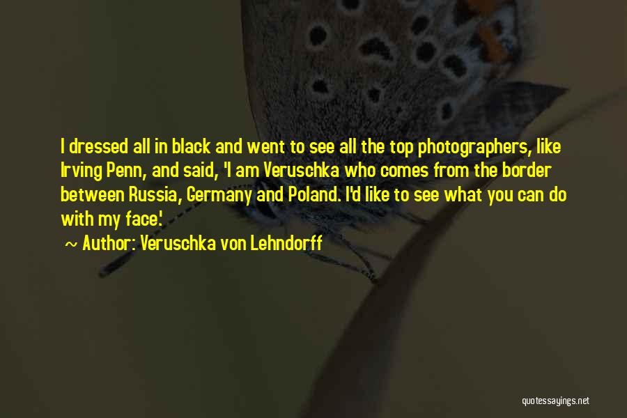 Dressed In Black Quotes By Veruschka Von Lehndorff