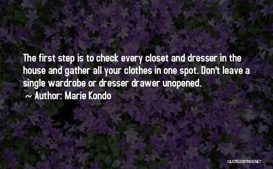 Dresser Quotes By Marie Kondo