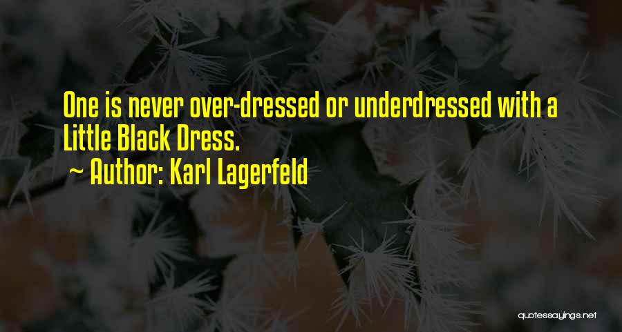 Dressing In Black Quotes By Karl Lagerfeld