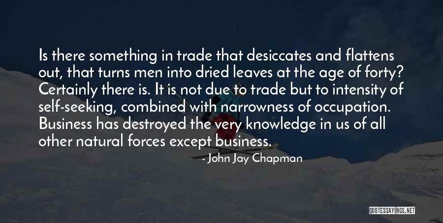 Dried Leaves Quotes By John Jay Chapman