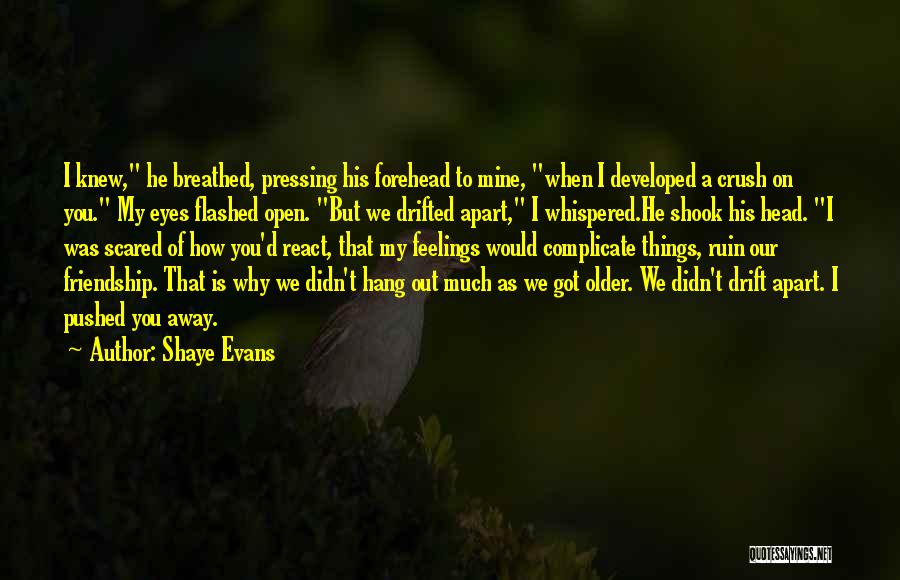 Drifted Away Friendship Quotes By Shaye Evans