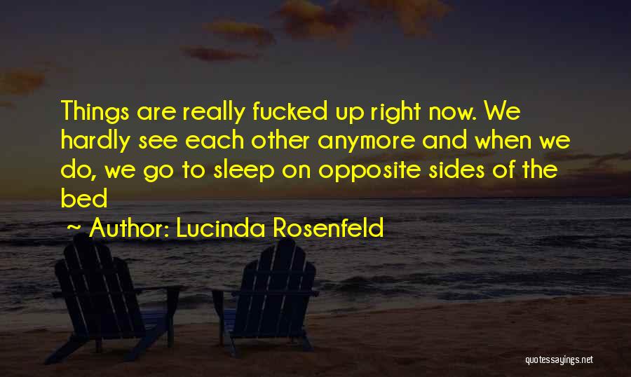 Drifting Apart From Someone Quotes By Lucinda Rosenfeld