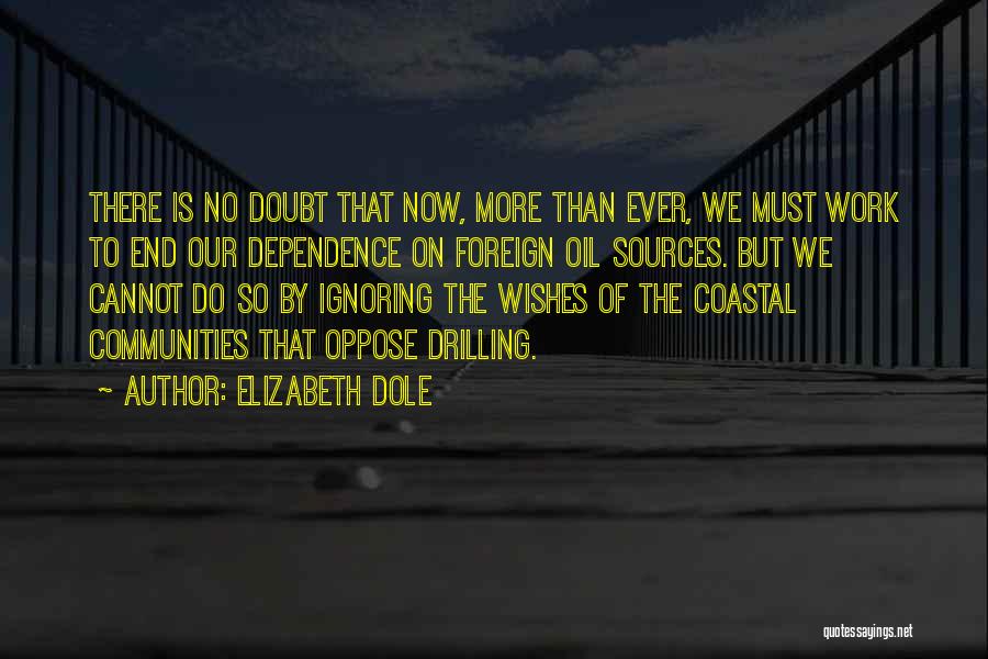 Drilling For Oil Quotes By Elizabeth Dole