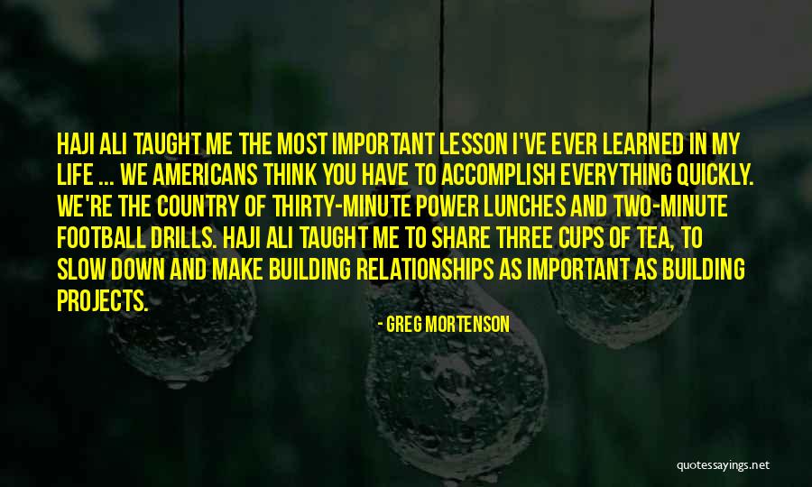 Drills Quotes By Greg Mortenson