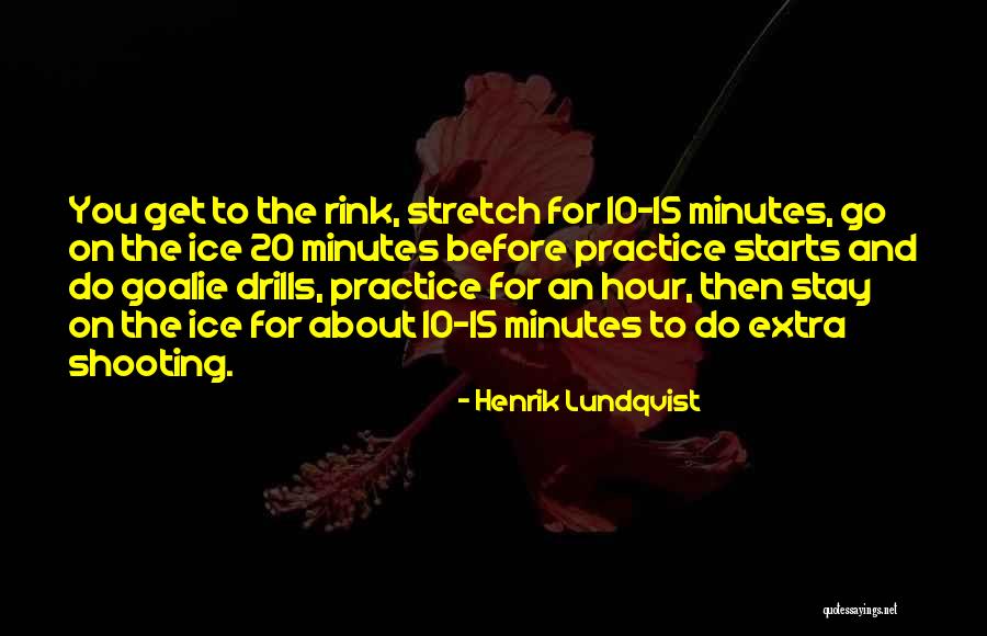 Drills Quotes By Henrik Lundqvist